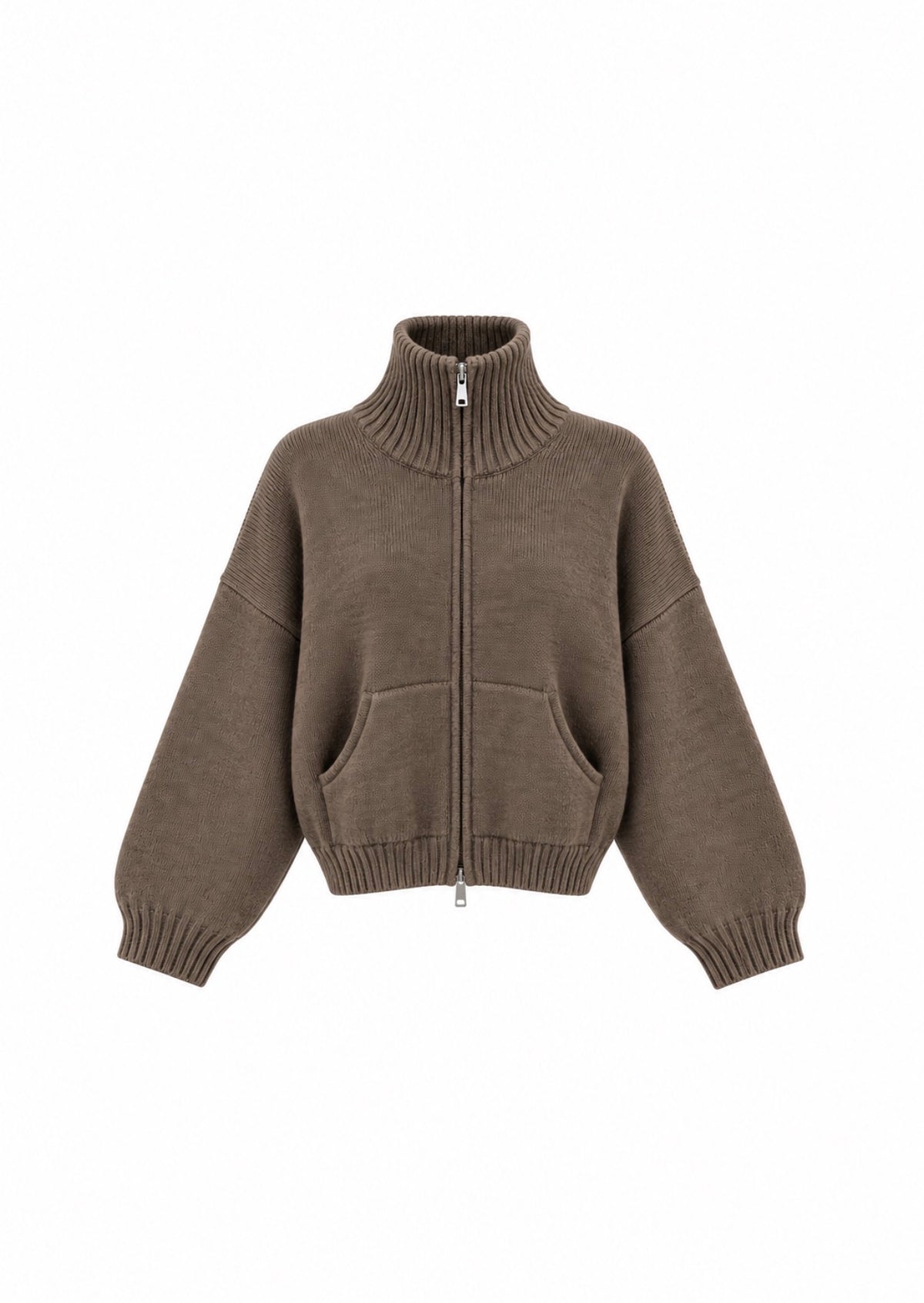 FULL ZIP STRICKJACKE