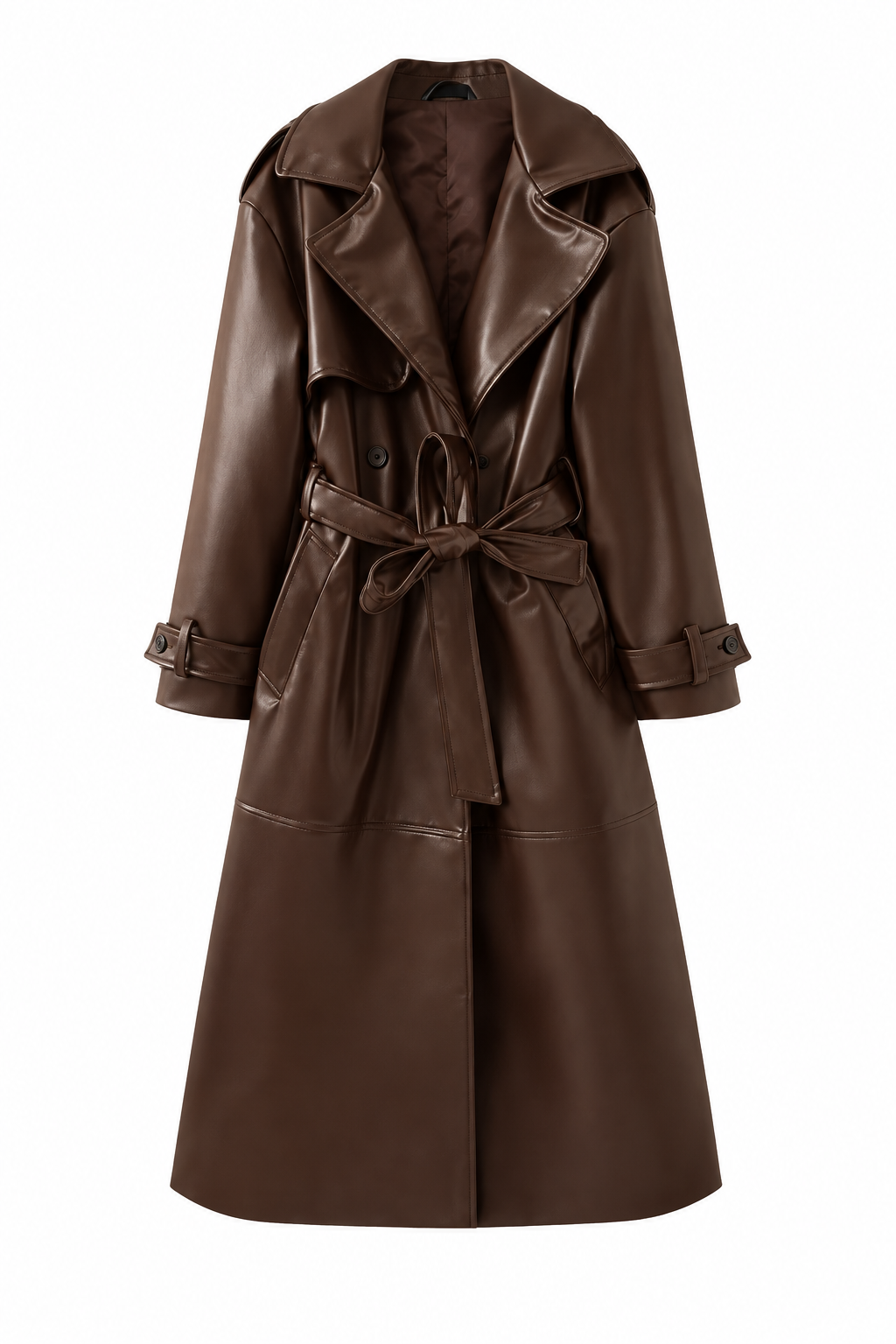 TRENCHCOAT LACK-EFFEKT LANG