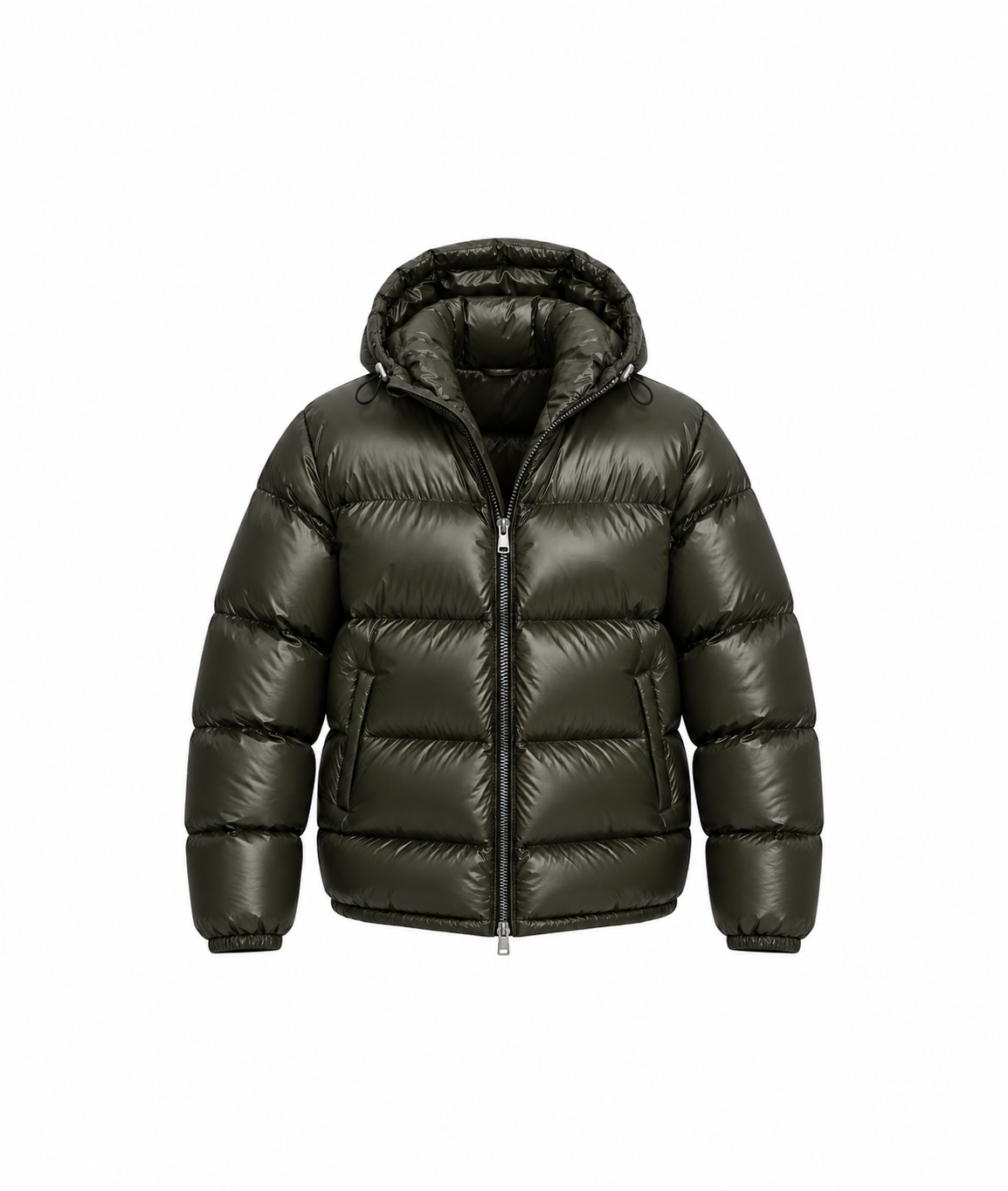 GLOSSY PUFFER JACKET