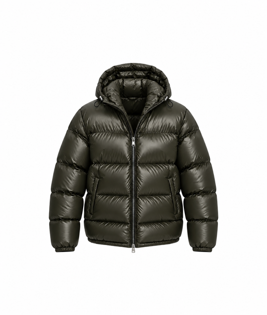 GLOSSY PUFFER JACKET