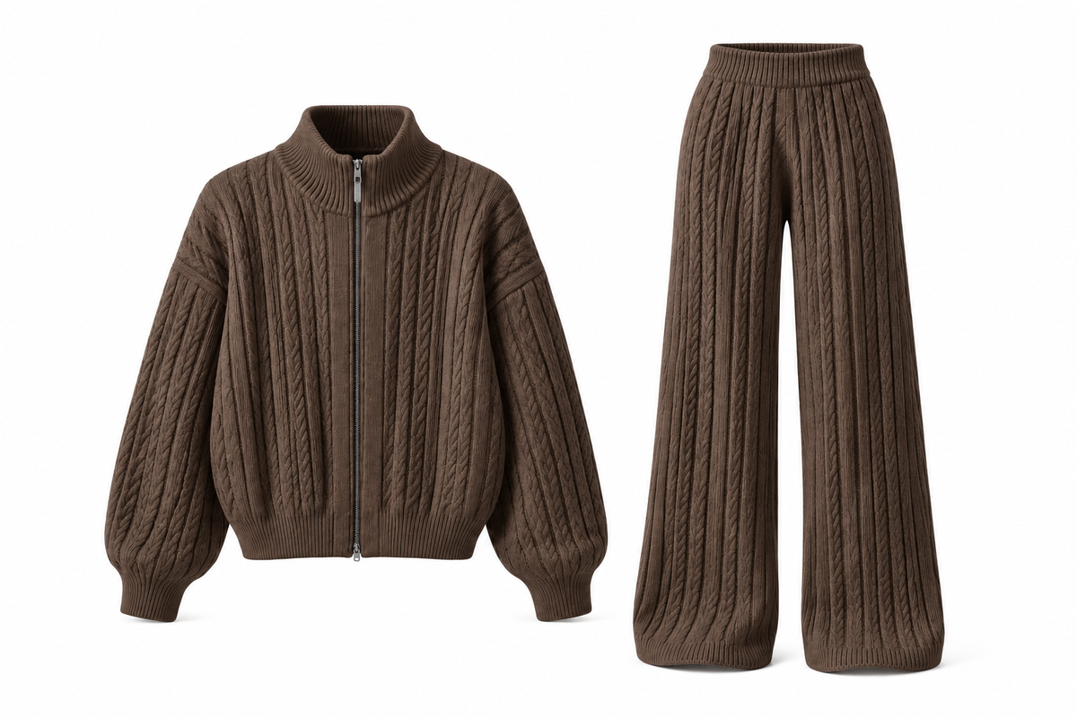 VIRAL CABLE KNIT SET