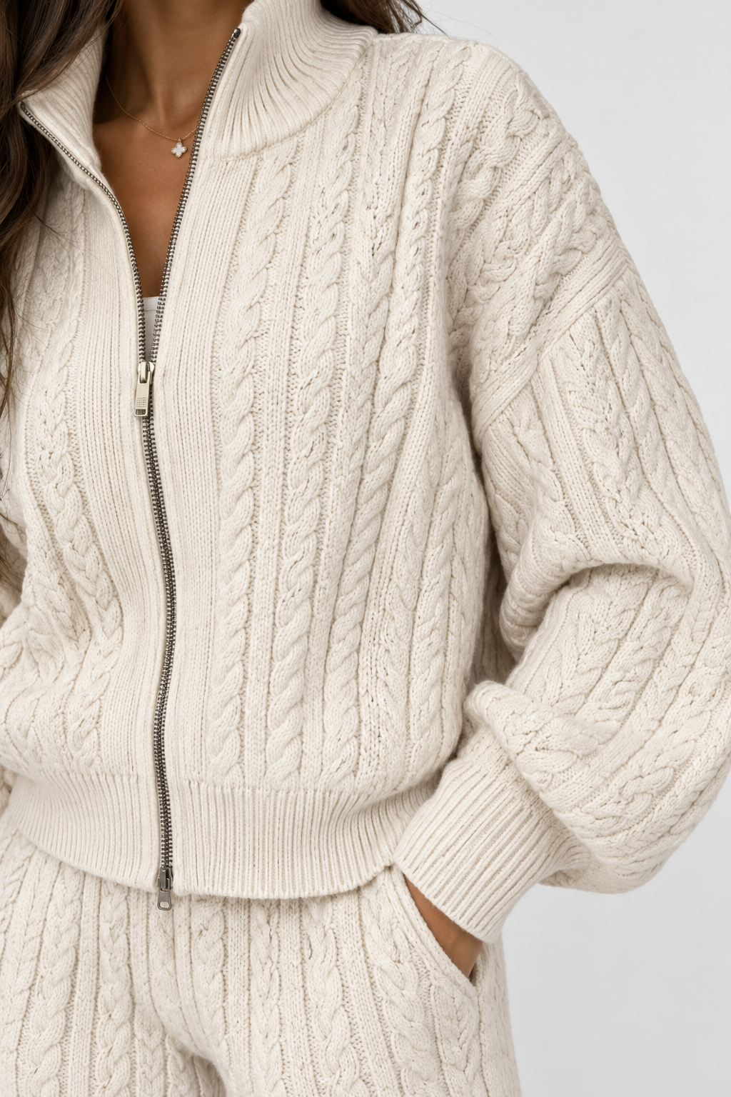 VIRAL CABLE KNIT SET