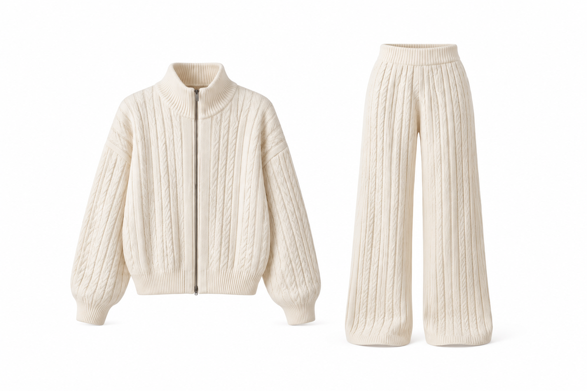 VIRAL CABLE KNIT SET