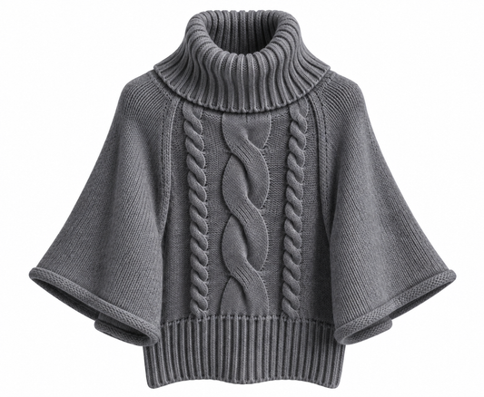 OVERSIZED CABLE KNIT SWEATER