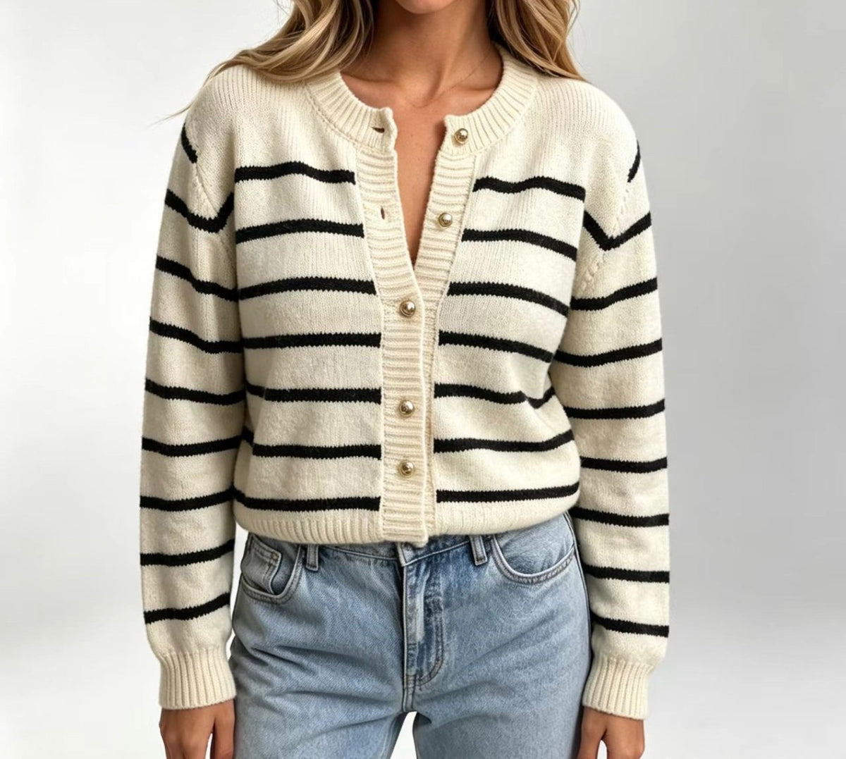 STRIPED CARDIGAN