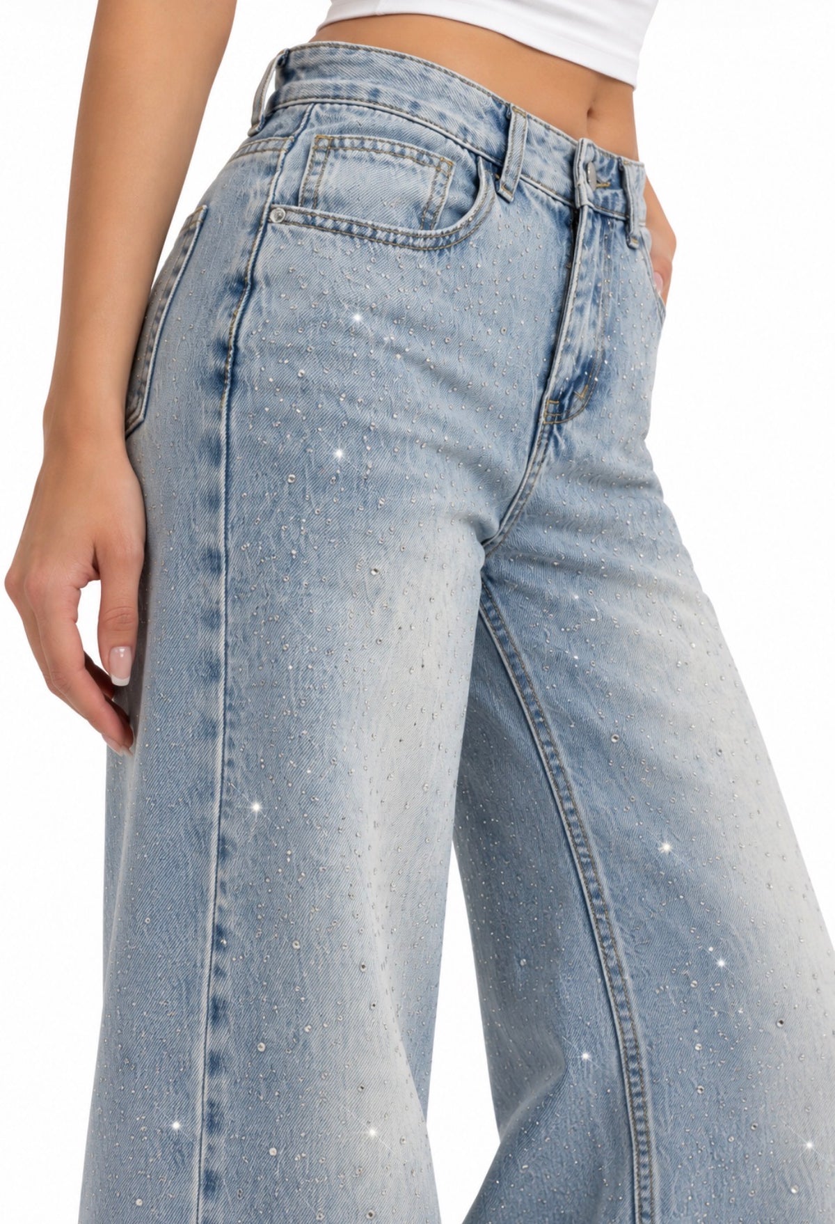 SPARKLE DENIM JEANS