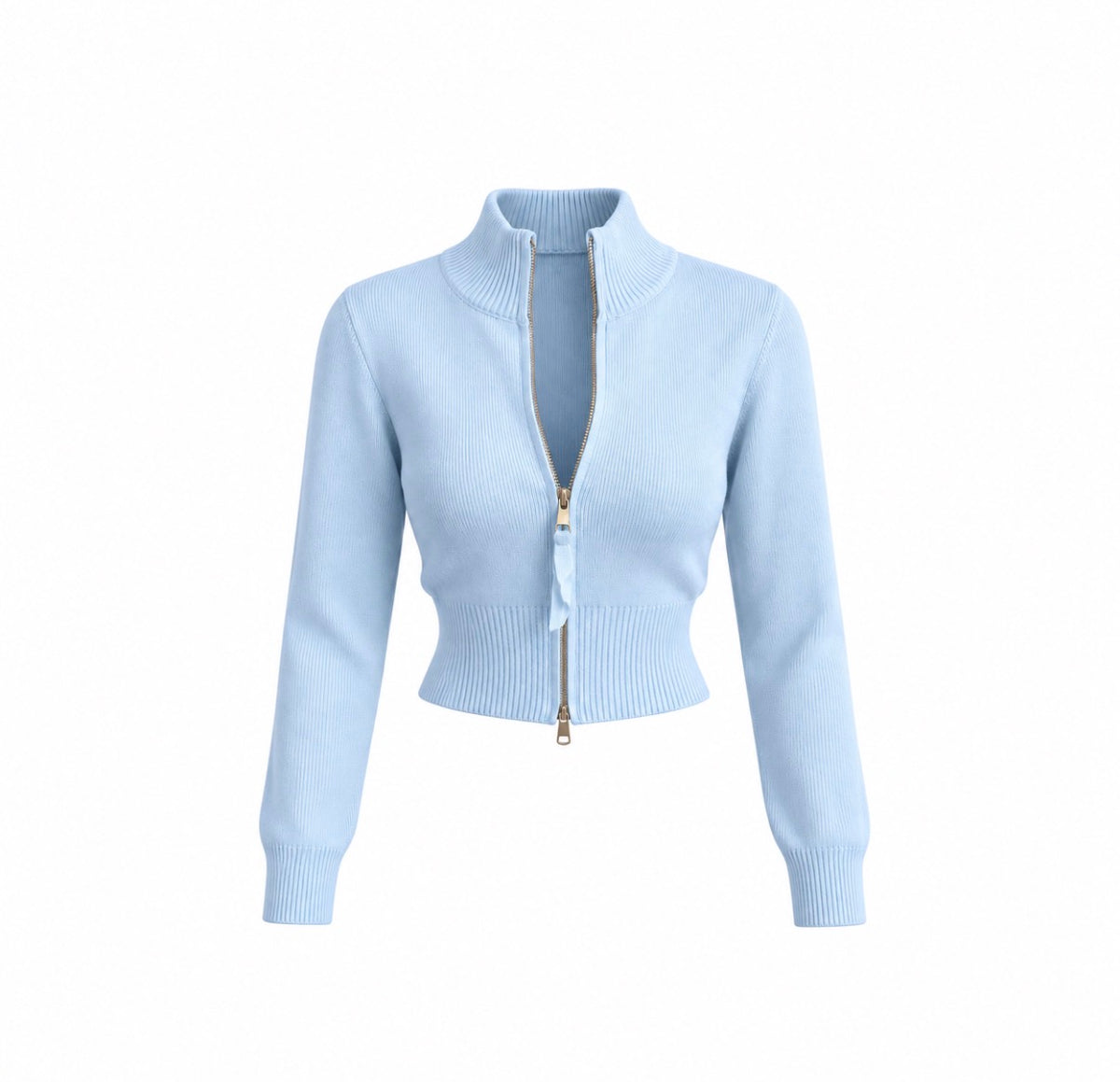 ELEGANT RIB KNIT JACKET