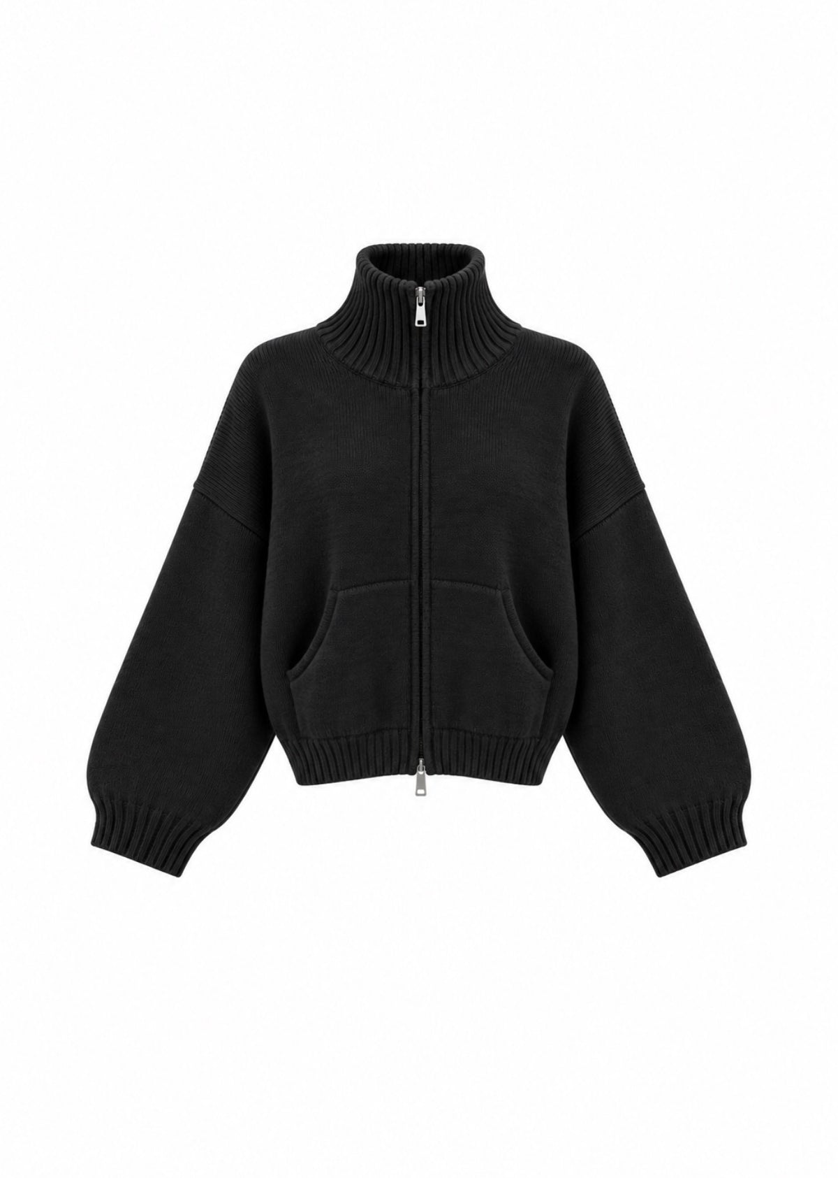 FULL ZIP STRICKJACKE